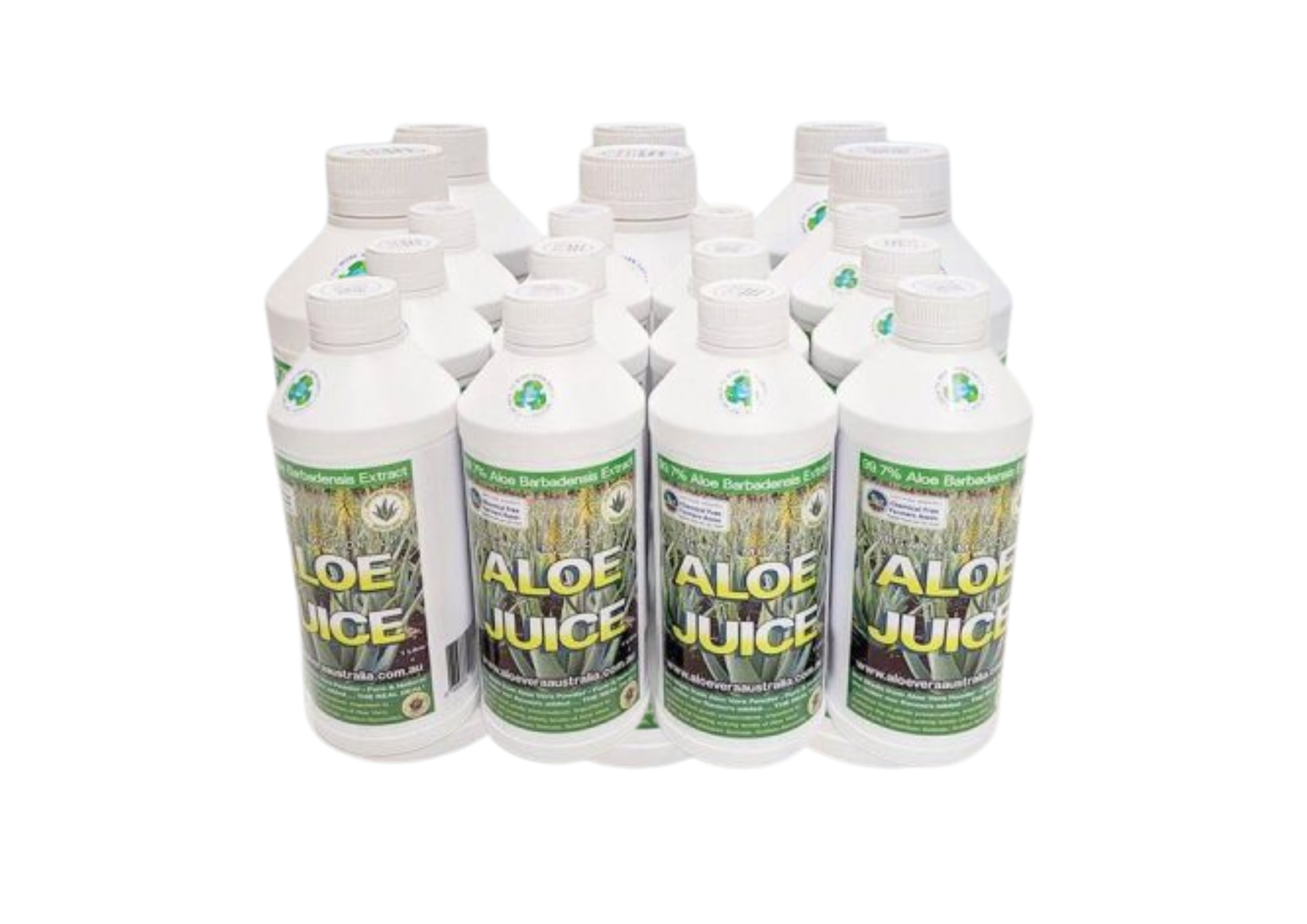 12 Pack 1 Litre ORGANIC ALOE JUICE (MICRO PULP GEL)