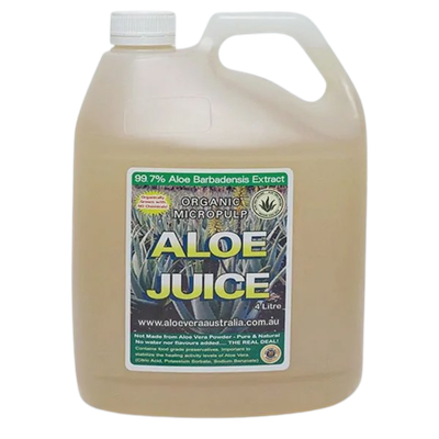 4.4 Litre ORGANIC ALOE JUICE (MICRO PULP GEL)