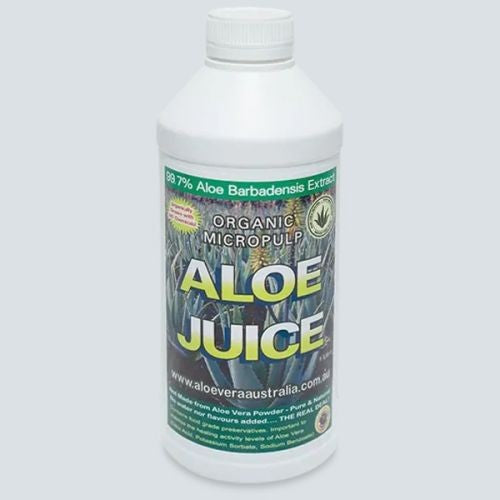 1 Litre ORGANIC ALOE JUICE (MICRO PULP GEL)